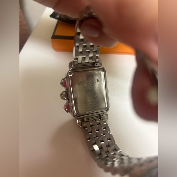 Michele watch + extra watch strap & dust bag. new battery! - Picture 9 of 11